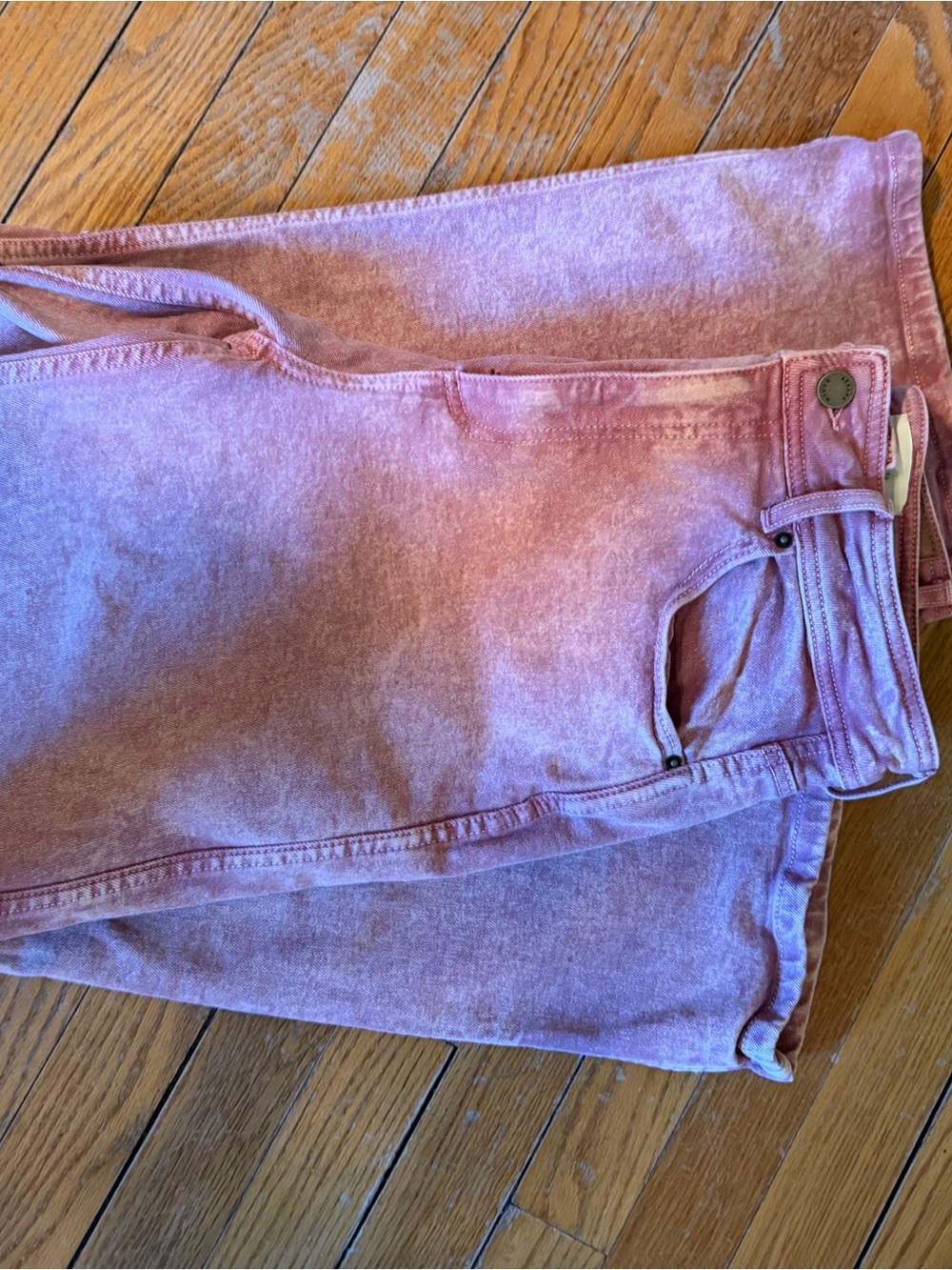 Sezane le crop Cropped Straight-Leg Jeans in rose - Picture 6 of 7